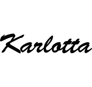 Karlotta - Schriftzug aus Buchenholz