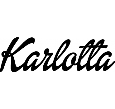 Karlotta - Schriftzug aus Buchenholz