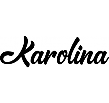 Karolina - Schriftzug aus Buchenholz