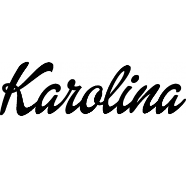 Karolina - Schriftzug aus Buchenholz