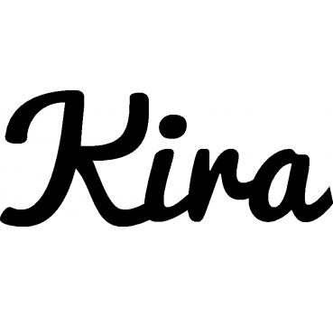 Kira - Schriftzug aus Buchenholz