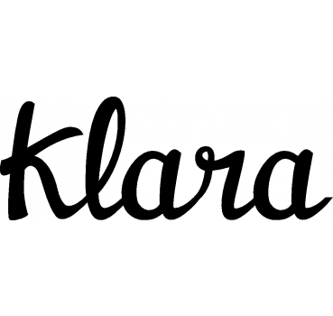 Klara - Schriftzug aus Buchenholz