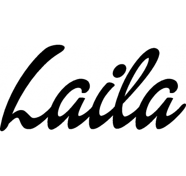 Laila - Schriftzug aus Buchenholz