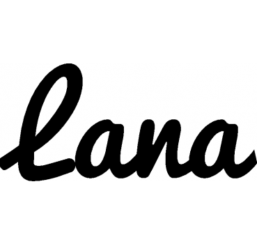 Lana - Schriftzug aus Buchenholz