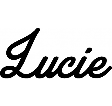 Lucie - Schriftzug aus Buchenholz