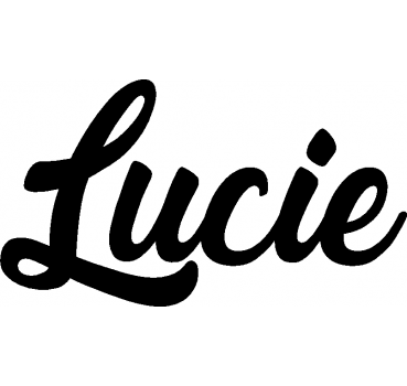 Lucie - Schriftzug aus Buchenholz