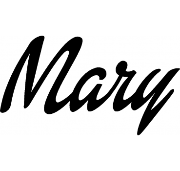 Mary - Schriftzug aus Buchenholz