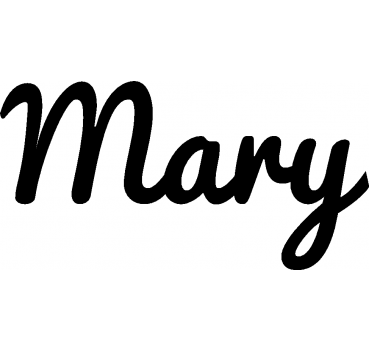 Mary - Schriftzug aus Buchenholz