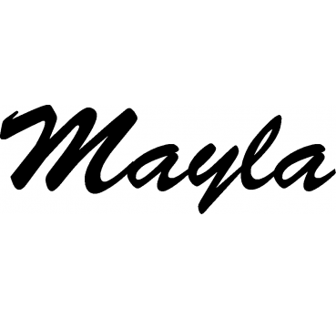 Mayla - Schriftzug aus Buchenholz