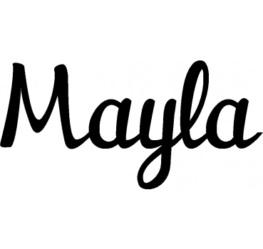 Mayla - Schriftzug aus Buchenholz