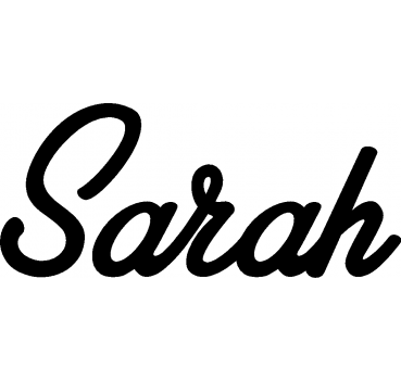 Sarah - Schriftzug aus Buchenholz