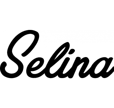 Selina - Schriftzug aus Buchenholz