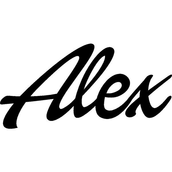 Alex - Schriftzug aus Birke-Sperrholz