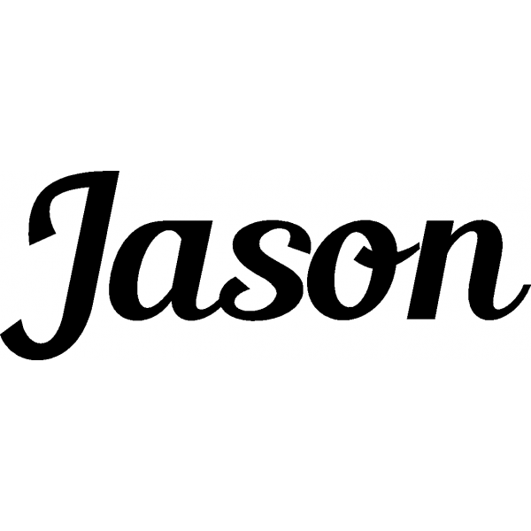 Jason - Schriftzug aus Birke-Sperrholz