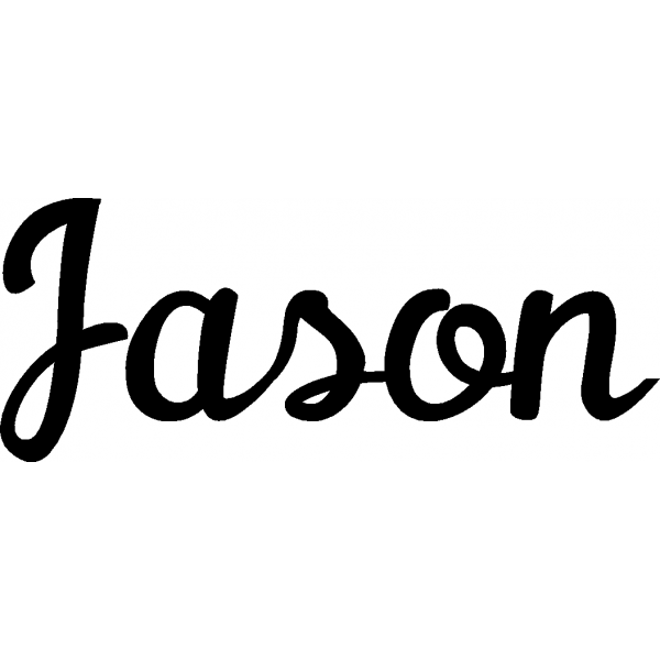 Jason - Schriftzug aus Birke-Sperrholz