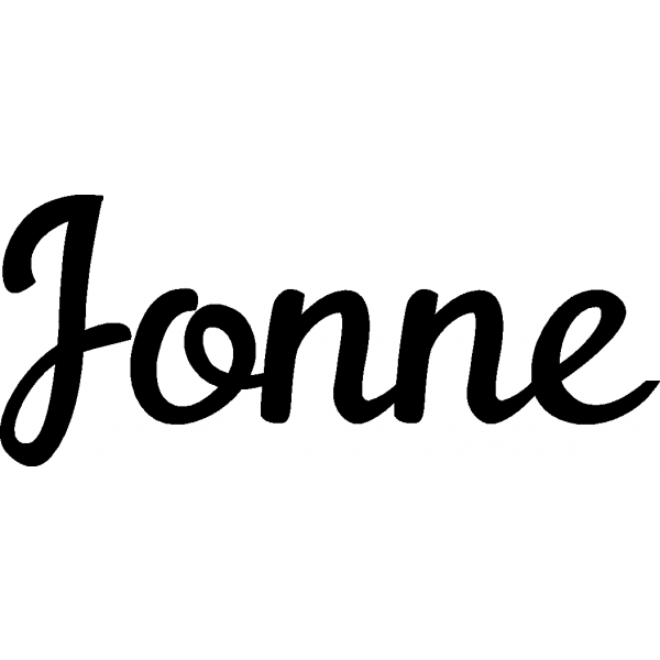 Jonne - Schriftzug aus Birke-Sperrholz