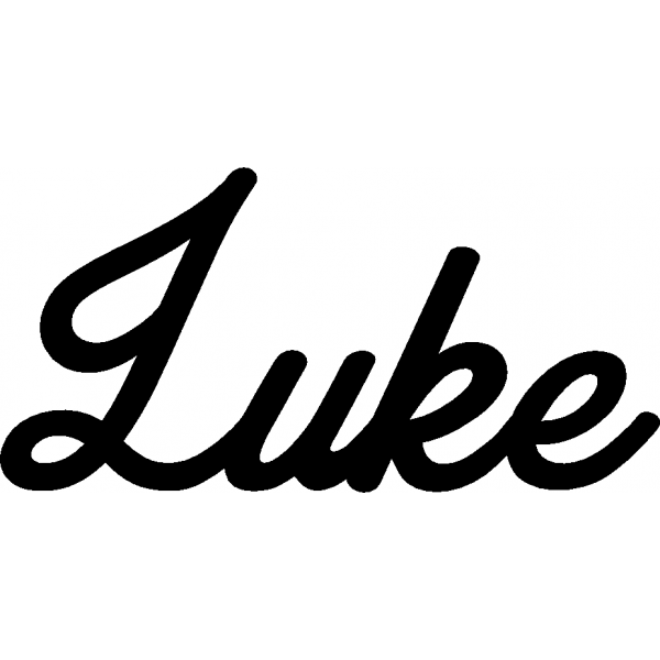 Luke - Schriftzug aus Birke-Sperrholz