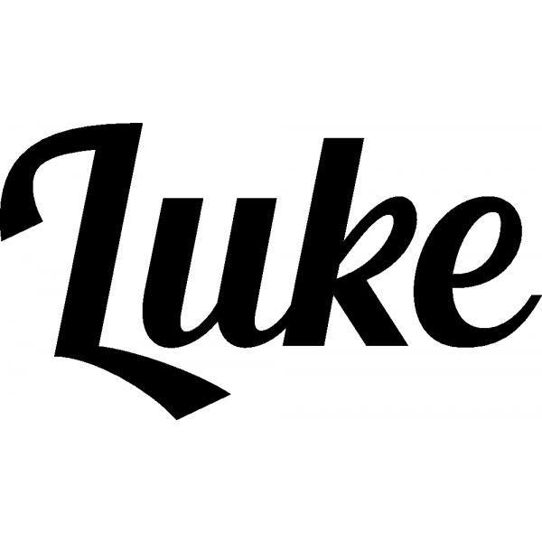 Luke - Schriftzug aus Birke-Sperrholz