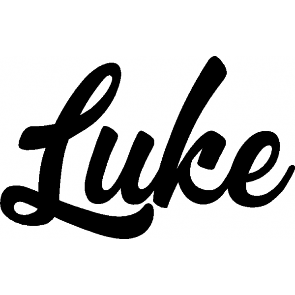 Luke - Schriftzug aus Birke-Sperrholz