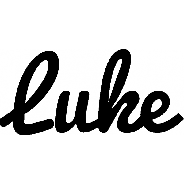 Luke - Schriftzug aus Birke-Sperrholz