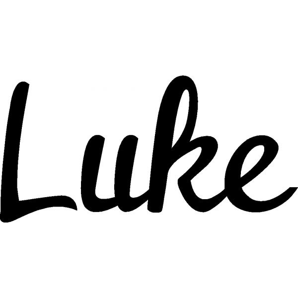 Luke - Schriftzug aus Birke-Sperrholz