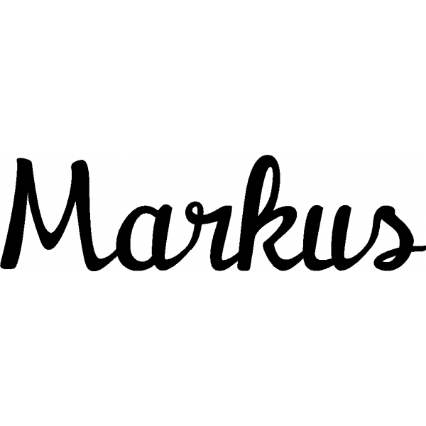 Markus - Schriftzug aus Birke-Sperrholz