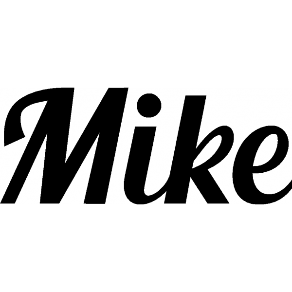 Mike - Schriftzug aus Birke-Sperrholz