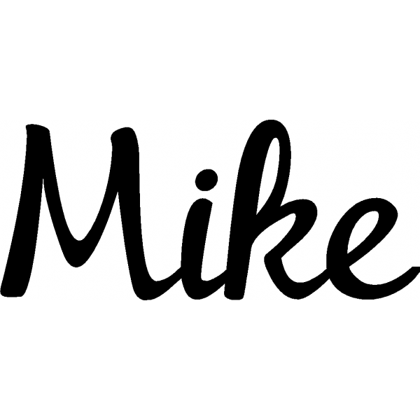 Mike - Schriftzug aus Birke-Sperrholz