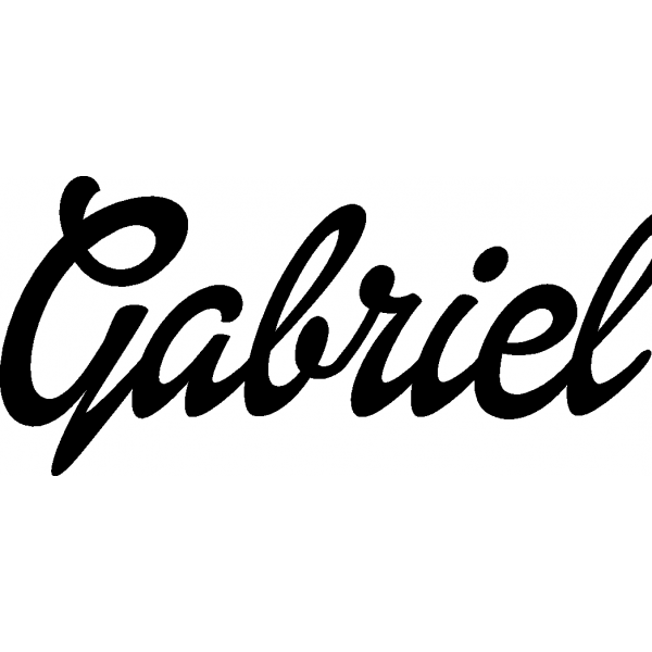 Gabriel - Schriftzug aus Buchenholz