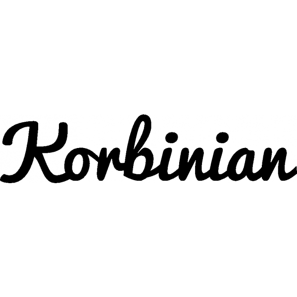 Korbinian - Schriftzug aus Buchenholz