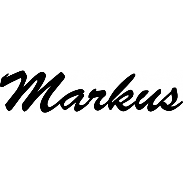 Markus - Schriftzug aus Buchenholz