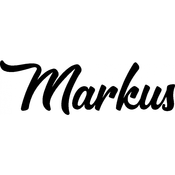 Markus - Schriftzug aus Buchenholz