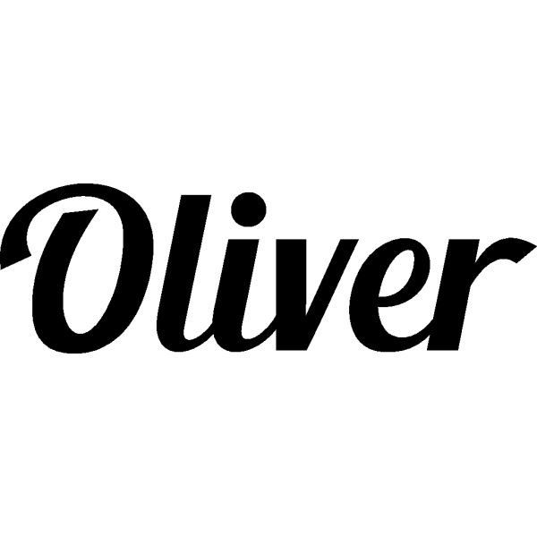 Oliver - Schriftzug aus Buchenholz