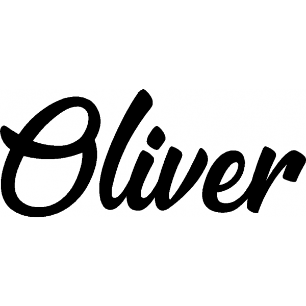 Oliver - Schriftzug aus Buchenholz