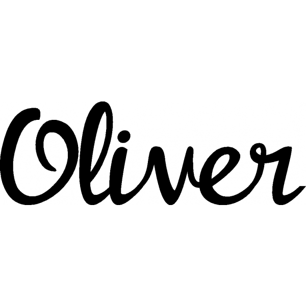 Oliver - Schriftzug aus Buchenholz