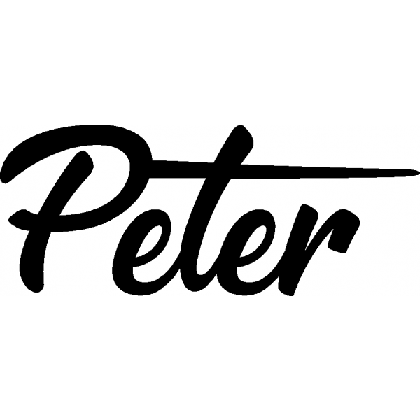 Peter - Schriftzug aus Buchenholz