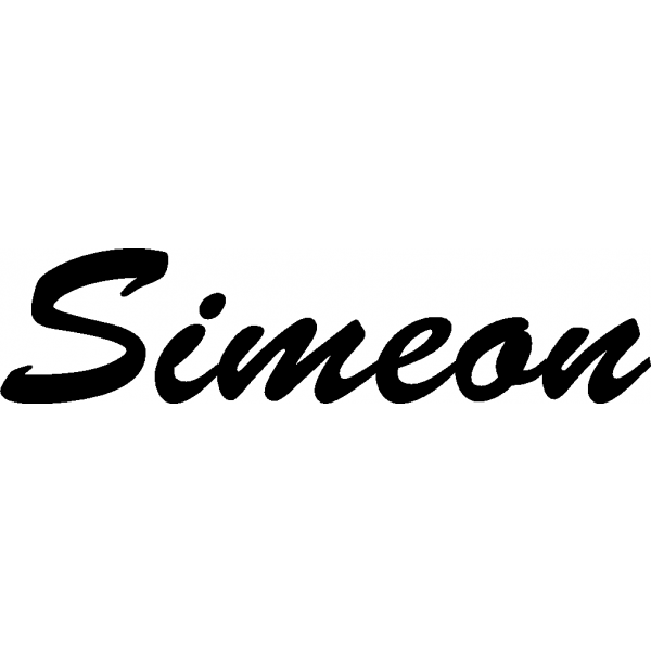 Simeon - Schriftzug aus Buchenholz