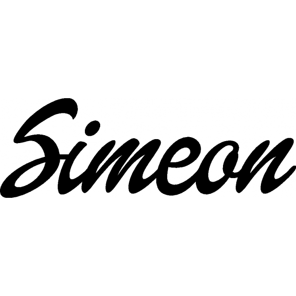 Simeon - Schriftzug aus Buchenholz