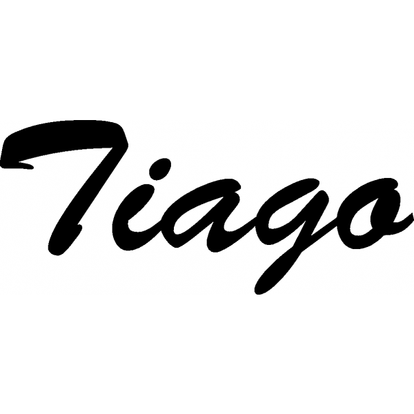 Tiago - Schriftzug aus Buchenholz