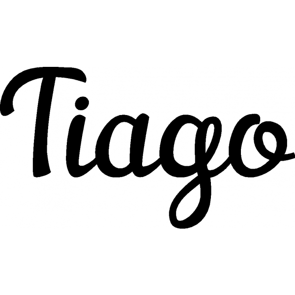 Tiago - Schriftzug aus Buchenholz