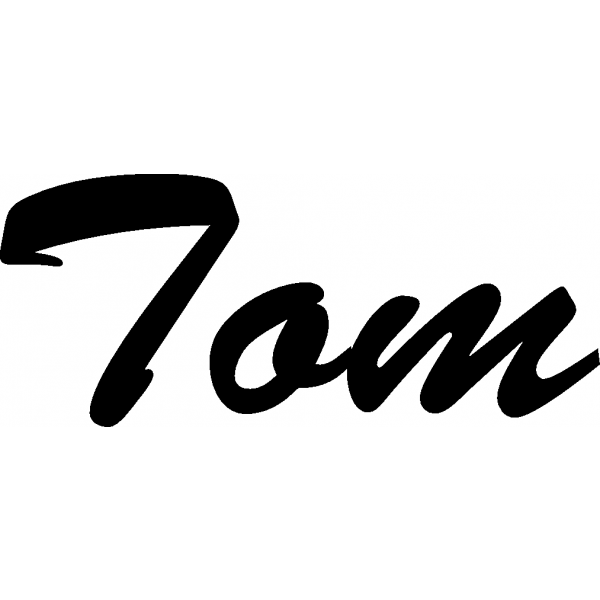 Tom - Schriftzug aus Buchenholz