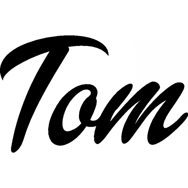 Tom - Schriftzug aus Buchenholz