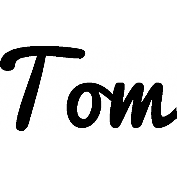 Tom - Schriftzug aus Buchenholz