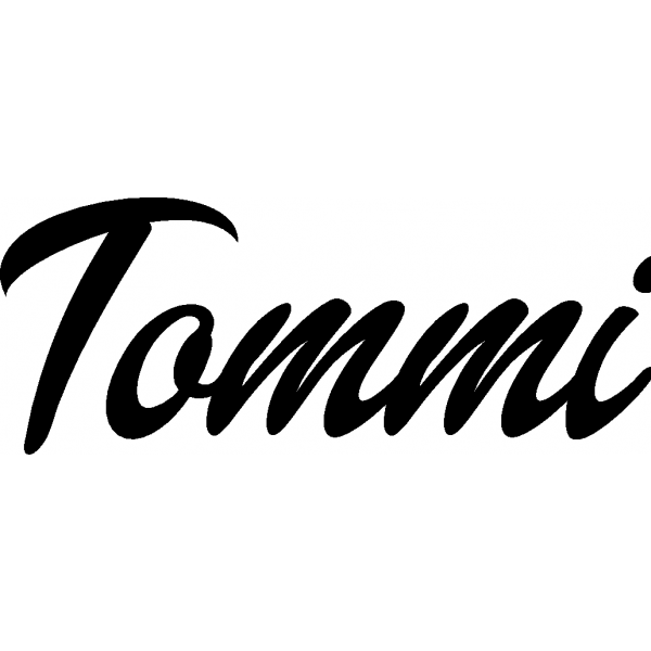 Tommi - Schriftzug aus Buchenholz