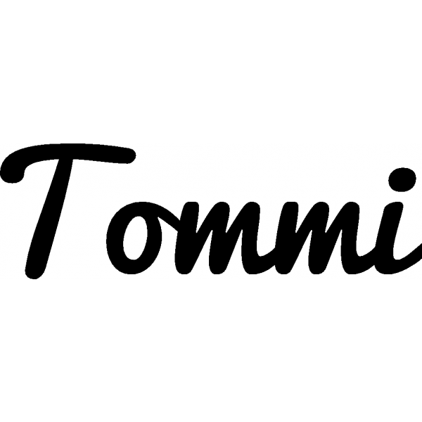 Tommi - Schriftzug aus Buchenholz