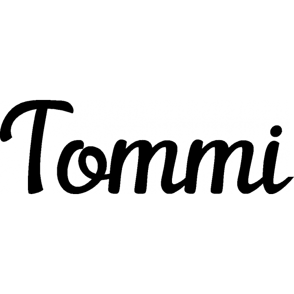 Tommi - Schriftzug aus Buchenholz