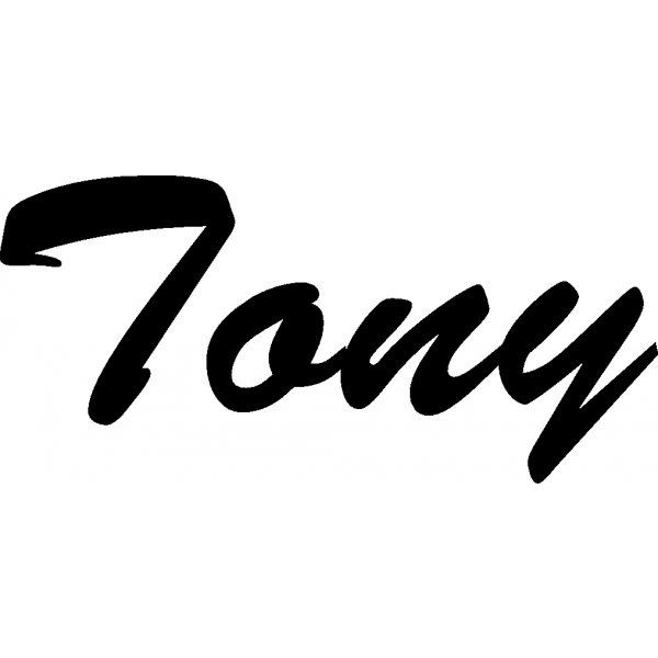 Tony - Schriftzug aus Buchenholz