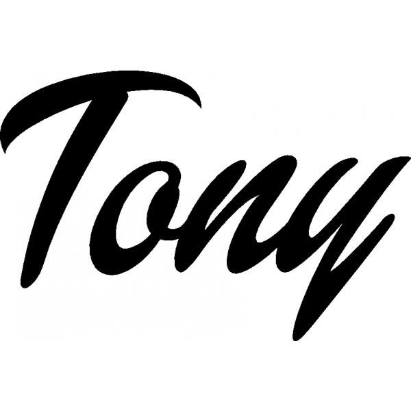 Tony - Schriftzug aus Buchenholz