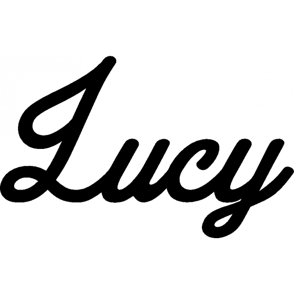 Lucy - Schriftzug aus Birke-Sperrholz