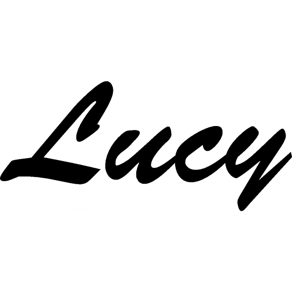 Lucy - Schriftzug aus Birke-Sperrholz